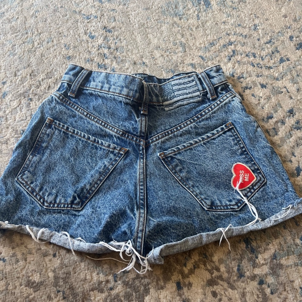 REVICE flower child patchwork shorts size 25 - Picture 3 of 6